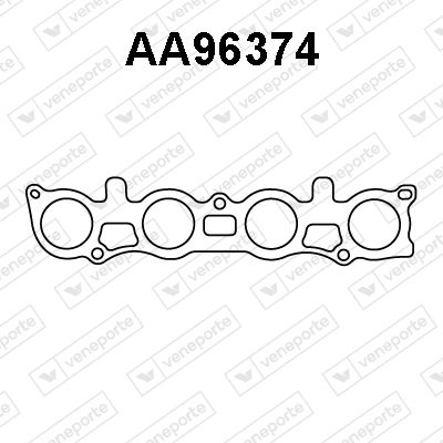 Прокладка, труба выхлопного газа VENEPORTE AA96374 для NISSAN QASHQAI