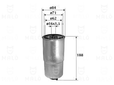 AKRON-MALÒ 1520034 Топливный фильтр  для ALFA ROMEO 145 (Альфа-ромео 145)