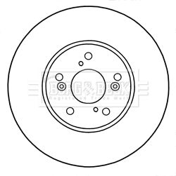 BORG & BECK BBD5311 Тормозные диски  для HONDA ACCORD (Хонда Аккорд)