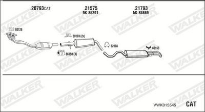 Изпускателна система WALKER VWK015545