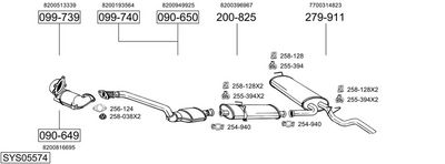 SISTEM DE ESAPAMENT BOSAL SYS05574