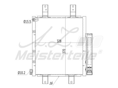 кондензатор, климатизация A.Z. Meisterteile AZMT-45-030-1289