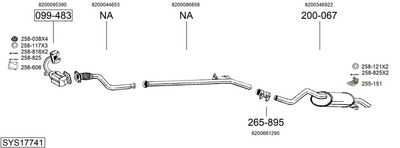SISTEM DE ESAPAMENT BOSAL SYS17741