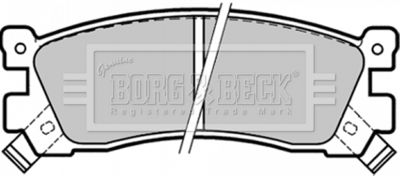Комплект тормозных колодок, дисковый тормоз BORG & BECK BBP1328 для MAZDA MPV