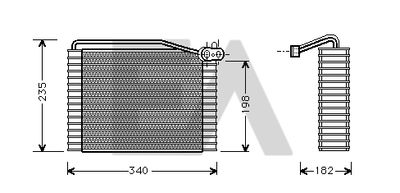 EACLIMA 43B02006 Испаритель  для AUDI (Ауди)
