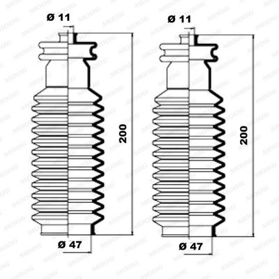 ANSAMBLU BURDUF DIRECTIE MOOG K150017 1