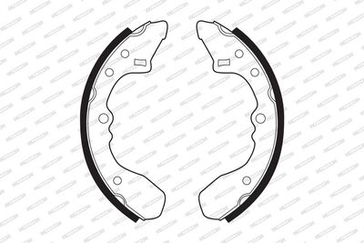 SET SABOTI FRANA FERODO FSB238