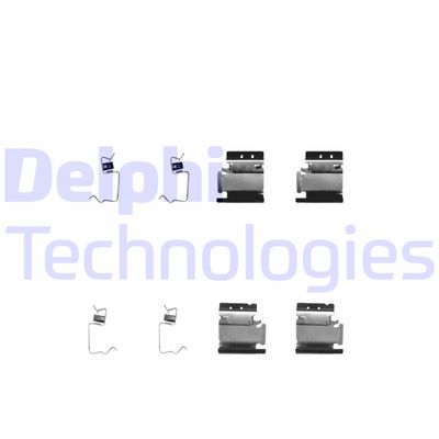 Комплектующие, колодки дискового тормоза DELPHI LX0313 для PEUGEOT 207