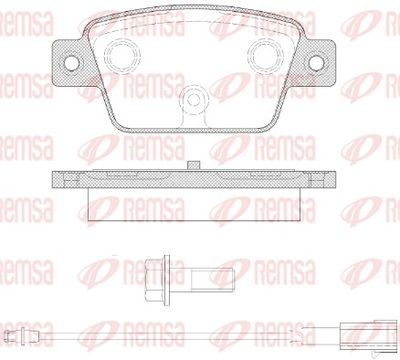 Brake Pad Set, disc brake 0861.12