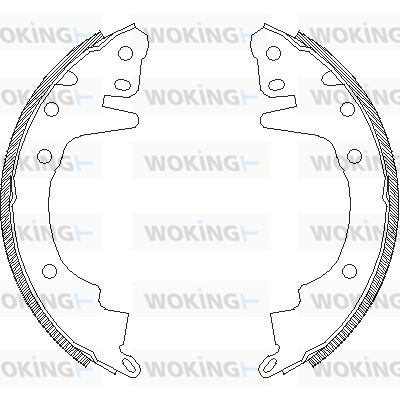 Комплект тормозных колодок WOKING Z4369.00 для MITSUBISHI CORDIA