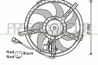 VENTILATOR RADIATOR PRASCO MN308F001