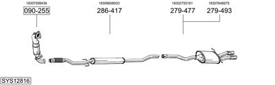 Układ wydechowy BOSAL SYS12816