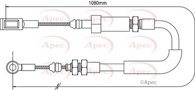 Cable Pull, parking brake APEC CAB1068