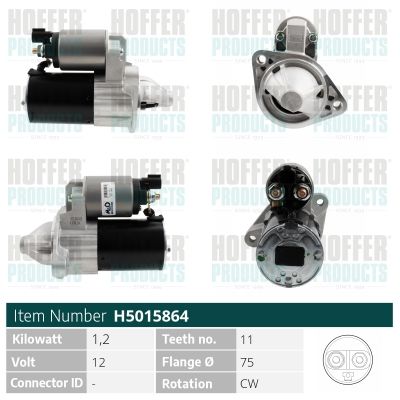 стартер HOFFER H5015864