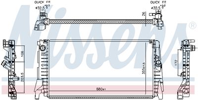 RADIATOR RACIRE MOTOR NISSENS 606340 5