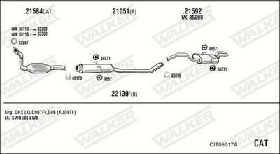 SISTEM DE ESAPAMENT WALKER CIT05617A