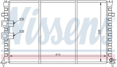 RADIATOR RACIRE MOTOR NISSENS 61345 4
