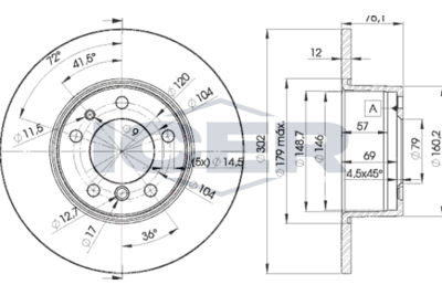 спирачен диск ICER 78BD8042-1