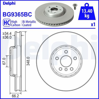 DISC FRANA DELPHI BG9365BC