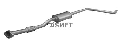 Средний глушитель выхлопных газов ASMET 16.107 для FIAT 500L