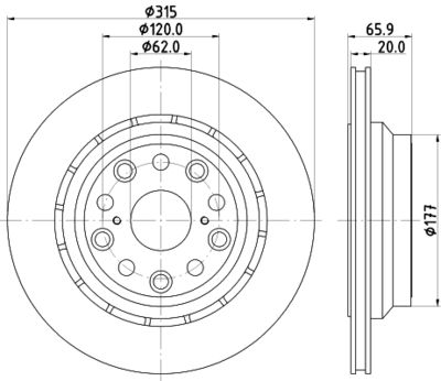 Тормозной диск TEXTAR 92302703 для LEXUS LS