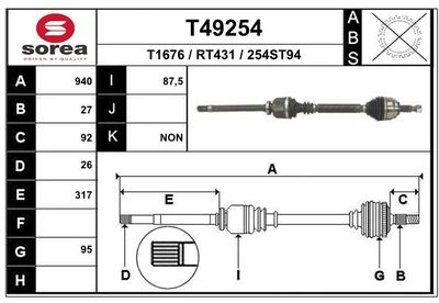 ANTRIEBSWELLE EAI T49254