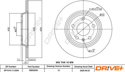 BREMSSCHEIBE DR!VE+ DP1010110294 2