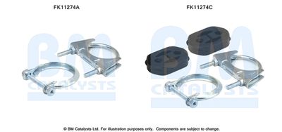 zestaw montażowy, filtr sadzy / filtr cząstek stałych BM CATALYSTS FK11274