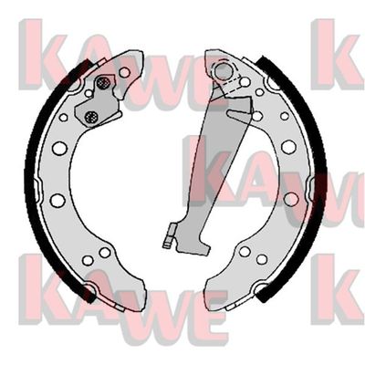 Комплект тормозных колодок KAWE 06830 для CHERY FLAGCLOUD
