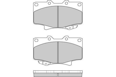 Комплект тормозных колодок, дисковый тормоз E.T.F. 12-0623 для VW TARO