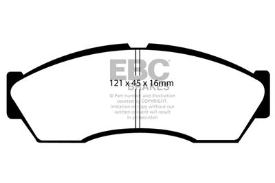 Комплект тормозных колодок, дисковый тормоз EBC Brakes DP1964 для TATA INDIGO