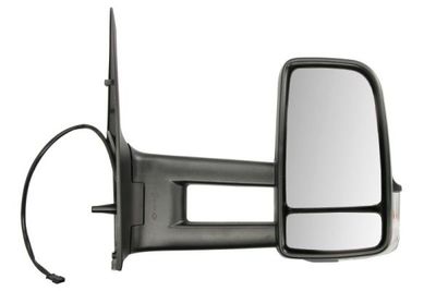 Zijspiegel Rechts (elektrisch, in reliëf, met verwarming, lang) past: MERCEDES SPRINTER 906  VW CRAFTER 2E 04.06-06.18