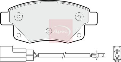 APEC Brake Pad Set, disc brake PAD1477