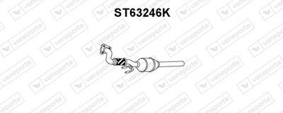 VENEPORTE ST63246K Катализатор для VW PASSAT B3/B4 Variant (3A5, 35I)