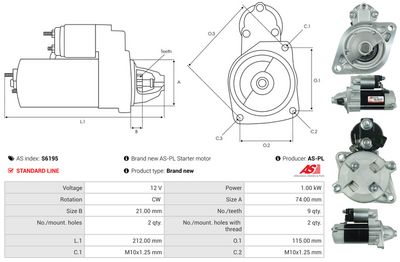 STARTER AS-PL S6195 4