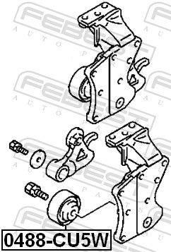 ROLA GHIDARE/CONDUCERE CUREA TRANSMISIE FEBEST 0488CU5W 1