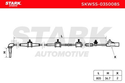 датчик, обороти на колелото STARK SKWSS-0350085