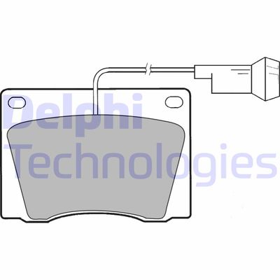 Комплект тормозных колодок, дисковый тормоз DELPHI LP1419 для CARBODIES FX4R