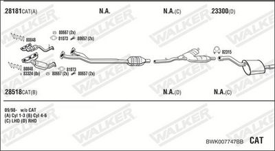 Изпускателна система WALKER BWK007747BB