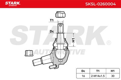Шарнири STARK SKSL-0260004