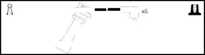 Комплект проводов зажигания LEMARK HOES1033 для MITSUBISHI 3000