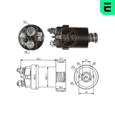 Elektromagnetický spínač, startér ERA ZM560