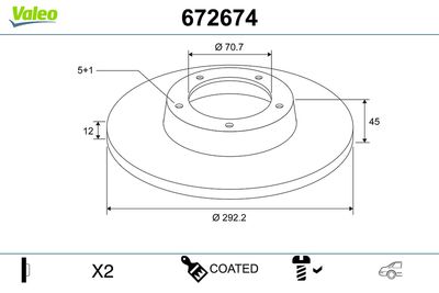 Brake Disc 672674