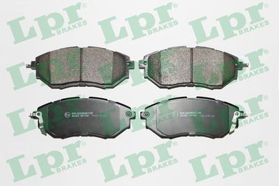 Комплект тормозных колодок, дисковый тормоз LPR 05P1402 для SUBARU LEGACY