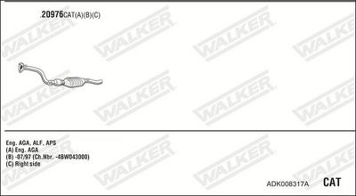SISTEM DE ESAPAMENT WALKER ADK008317A