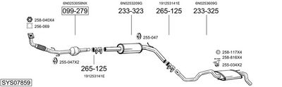 Изпускателна система BOSAL SYS07859