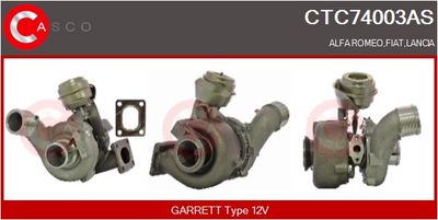 COMPRESOR SISTEM DE SUPRAALIMENTARE CASCO CTC74003AS