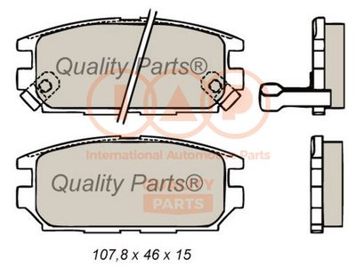 Комплект тормозных колодок, дисковый тормоз IAP QUALITY PARTS 704-12054 для MITSUBISHI SPACE