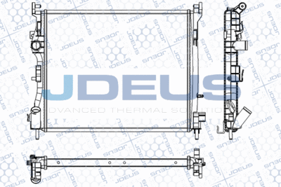 Радиатор, охлаждение двигателя JDEUS RA0230840 для RENAULT CLIO