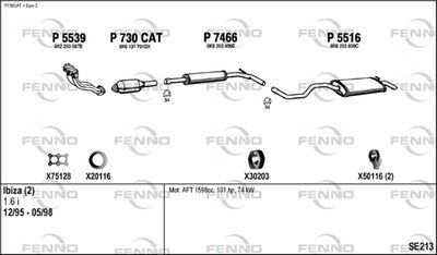 Układ wydechowy FENNO SE213